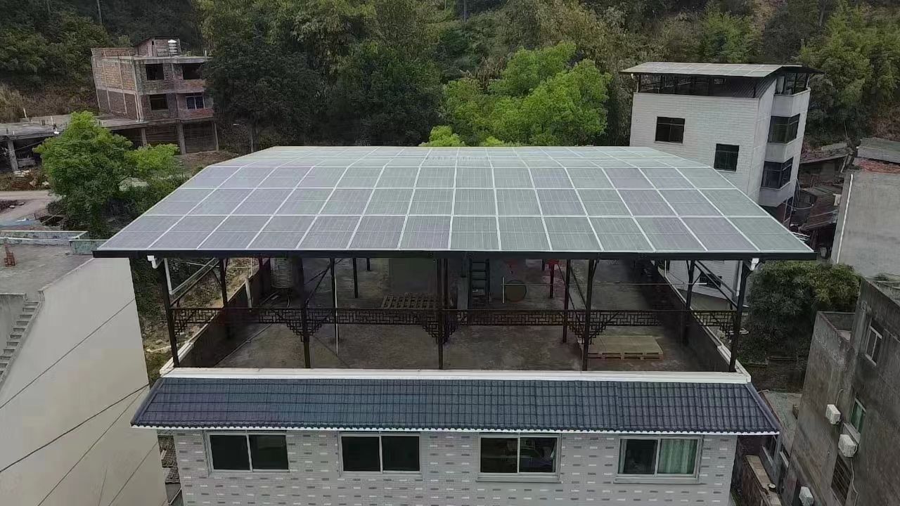 榆林15kw+10kwh自建别墅家庭光伏储能系统